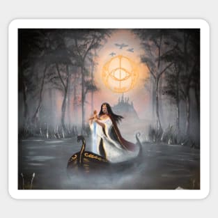 Avalon Fog - Chalice Well Vesica Piscis Sticker